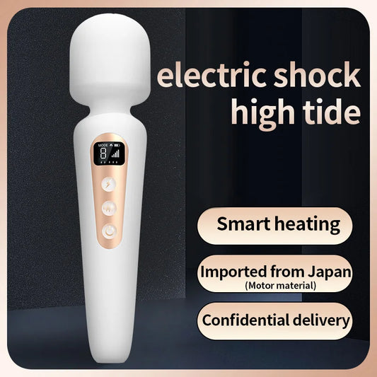 Lcd display vibrator intelligente heizung av vibrator mit 5 verschiedenen frequenzen magnetische saugung aufladen weibliche sex-spielzeug
