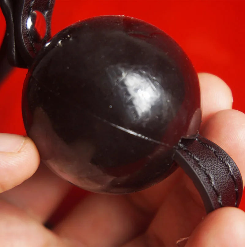 BDSM Mund knebel. Slave Gag Ball,Ball gag mit kurzem Kinnriemen, Bondage, Fesseln, Sexspielzeug für Paare, Spiele für Erwachsene