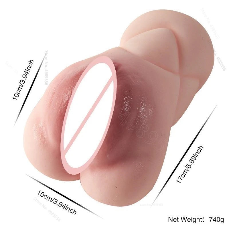 Echtes Vagina-Spielzeug, Sexpuppe, Masturbatoren, Sext-Spielzeug für Männer, Silikon-Pussies, erotisches Spielzeug, Gadgets, 2-in-1-Muschi für Männer, 18 Muschi, Anal