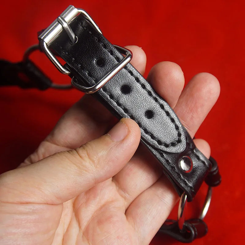 BDSM Mund knebel. Slave Gag Ball,Ball gag mit kurzem Kinnriemen, Bondage, Fesseln, Sexspielzeug für Paare, Spiele für Erwachsene