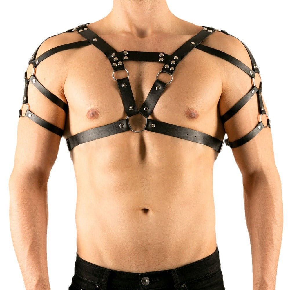 Men’s Leather Strap Harness