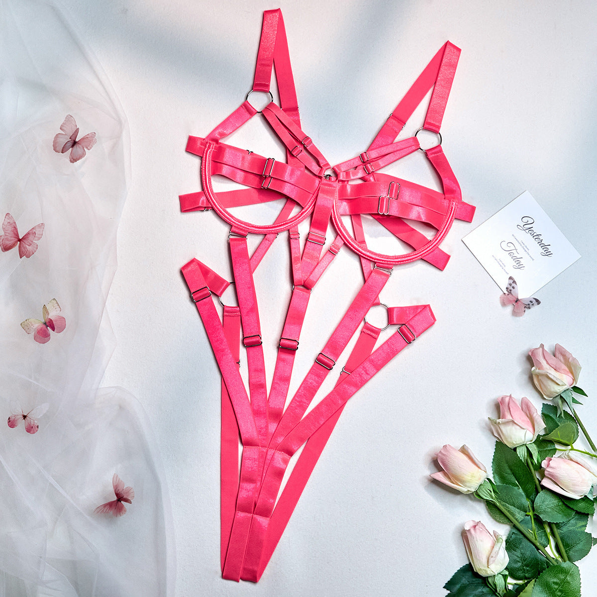 Strappy Web Bodysuit